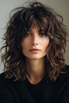 Shaggy Short Hair, Natural Curls Hairstyles, Curly Hair Cuts, Hair Today, Great Hair, Layered Hair, Curly Hair Styles Naturally