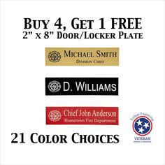 two color choices for the michael smith and d williams fire department, which are available in different colors