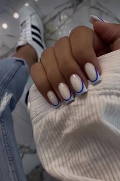 Band Nails, Lilac Nails, Subtle Nails, Grunge Nails, Casual Nails, Oval Nails