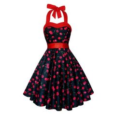 Black Cherry Dress Black Red Cherries Vintage Dress Rockabilly Pinup Dress 50s Retro Dress Swing Party Dress Summer Dress Holiday Dress #PartyDress #BlackCherries #SummerDress #VintageDress #50s #RetroDress #swing #BlackCherryDress #rockabilly #PinUpDress Pinup Dresses Classy, Black Cherry Dress, Vestidos Pin Up, Rockabilly Mode, Cherry Print Dress, 50s Retro, 50s Rockabilly, Thanksgiving Dress, Dress Corset