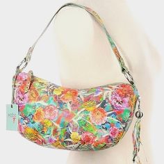 This Beautiful Hobo The Original Floral Shoulder Bag Features An Array Of Colors With Silver Toned Hardware. Made With Hobo's Signature Buttery Leather. Zips Open/Close. Inside Is A Wall Zipper Pocket & 1 Large Slip Pocket. On The Outer Side Is A Tassel Zipper Pull Pouch, Perfect For Keys, Lipgloss, Etc... Nwts Mint Condition. Appx 13"X8"X2" Expandable. Shoulder Drop Appx 8". Hsh40 Leather Hobo Bag With Detachable Handle For Spring, Modern Multicolor Spring Bags, Multicolor Leather Shoulder Bag For Spring, Spring Multicolor Leather Shoulder Bag, Chic Multicolor Leather Hobo Bag, Spring Multicolor Hobo Bag For Shopping, Spring Travel Hobo Bag In Multicolor, Spring Travel Multicolor Hobo Bag, Spring Multicolor Leather Bag