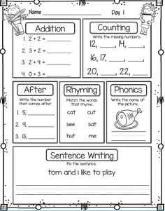 the worksheet for addition and subtractions to help students learn how to use