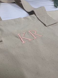 Personalized Canvas Tote, Clothing Swap, Embroidered Tote Bag, Name Embroidery, Embroidered Tote, Embroidered Canvas, Embroidery Bags, Personalised Canvas, Embroidered Bag