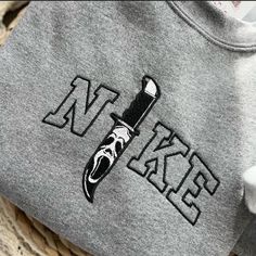 Cute Nike Outfits, Pastel Outfit, Ghost Face, Cute Nike Shoes, Embroidered Crewneck, Cute Nikes, Estilo Hip Hop, Ghost Faces