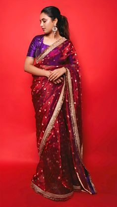 South Indian Bride Saree, Priyanka Mohan, Indian Wedding Gowns, Blouse Designs High Neck, Simple Lehenga, Indian Wedding Outfit, Indian Wedding Hairstyles