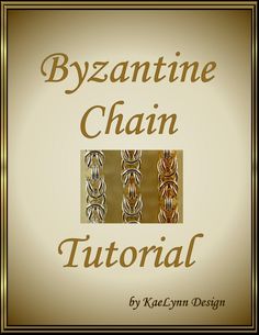 the front cover of a book with an image of two chains on it and text that reads, byzantine chain