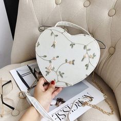 Female Sweet Lace Heart Round Handbags High Quality PU Leather Cross Body Bags for Women Small Fresh Flower Chain Shoulder Bags ? ? ? ? ? ? ? ? ? ? ? ? ? ? ? ? ? ? ? ? ? ? ? Woman Sling Bag, Flower Chain, Cross Body Bags, Lace Heart, Sling Bags, Heart Bag, Fresh Flower, Leather Cross, Types Of Bag