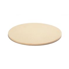 a round wooden plate on a white background