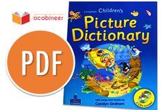 the children's picture dictionary is shown next to an orange book cover with fish and coral