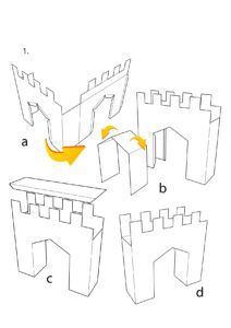 an image of a castle with instructions to make it look like it is in spanish