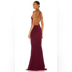 Reposhing This Item I Purchased From @Jennytcloset. Loved It, But Ready To Rotate For Something New. Questions? Leave A Comment Below! Fishtail Gown, Norma Kamali Dress, Norma Kamali, Low Back, Red Purple, Something New, Plum, New Dress, Mermaid