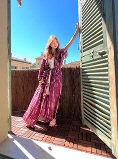 "Dragon Tie-dye Kimono Robe, Purple Kimono Robe for Women, Stylish Beach coverup, Long Kimono Robe, Long Kimono, Comfy Boho, Kimono Dress Name : \"dragon\" 🐉 comes in three colors, Burgundy, Yellow and Black. Wear it at home, vacation, beach, resort or anywhere that your summer plans take you! It is an easy way to satisfy your need for an effortless yet fashionable look on the beach that you can throw on and go. You'll be over the moon happy with this purchase, which is bound to become the dres Long Purple Kimono For Beach, Bohemian Beach Robe With Natural Dye, Bohemian Maternity, Purple Kimono, Robe For Women, Black Wear, Dress Name, Sleek Dress, Boho Inspiration