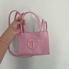 Brand New Bag, It’s These Beautiful Pink Telfar Bubblegum, Telfar Small Bag, Small Bag, Bubble Gum, New Bag, Gum, Bubbles, Bag Lady