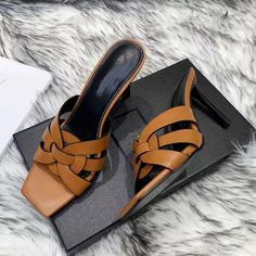 TAAFO Chic Mules Slippers Woman Open Toe Soft Leather Weave High Heels Shoes Lady Gladiator Sandals red sheepskin-41 Leather Weave, Womens Gladiator Sandals, Sandals Brown, High Heels Shoes, Leather Weaving, Brown Sandals, Heels Shoes, Gladiator Sandals, Womens Slippers