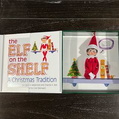 the elf on the shelf book is open