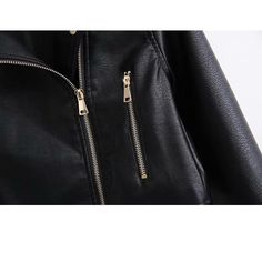 Brand Name: BBWM WOMANClothing Length: ShortType: SlimGender: WOMENCollar: Turn-down CollarClosure Type: zipperItem Type: Outerwear & CoatsStyle: CasualSleeve Length(cm): FullSleeve Style: REGULARModel Number: M1615Thickness: STANDARDHooded: NoOuterwear Type: JacketsMaterial: PolyesterMaterial: CottonDecoration: ZippersPattern Type: Solid Black Winter Biker Jacket With Zipper Pocket, Black Spring Outerwear With Metal Zipper, Black Biker Jacket With Zipper Pockets, Spring Black Outerwear With Metal Zipper, Black Leather Jacket With Zipper Pocket, Winter Long-sleeved Biker Jacket With Zipper Pocket, Winter Long Sleeve Biker Jacket With Zipper Pocket, Winter Biker Jacket With Zipper Pockets, Long Sleeve Biker Jacket With Metal Zipper For Winter