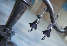 Dark Mori Kei, Dark Fuschia, Vampire Earrings, Goth Vampire, Witchy Boho, Dark Mori, Earrings Gothic, Dark Jewelry, Mori Kei