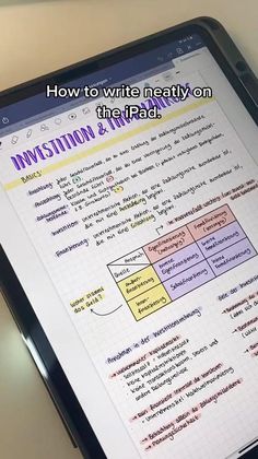 a tablet with writing on it and the text how to write really on the ipad