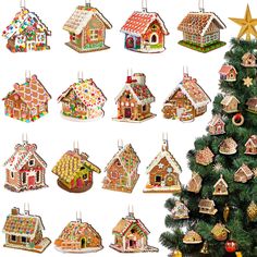 PRICES MAY VARY. What You Receive: the package comes with 60 pieces of gingerbread house decorations with 60 pieces of ropes, including 15 different styles, 4 pieces for each style, colorful and bright, exquisite in design, sufficient in quantity, enough to meet your festival decoration demands Reliable and Sturdy: the gingerbread Christmas decor is made of solid wood, light and bright, reusable and reliable, and can be applied for a long time; Each ornament is equipped with a rope for easy hang Candy Brown, Christmas Tree And Fireplace, Gingerbread House Christmas, Outdoor Festival, Gingerbread Christmas Decor, Gingerbread House Decorations, Candy House, Candy Party Favors, Christmas Gingerbread House