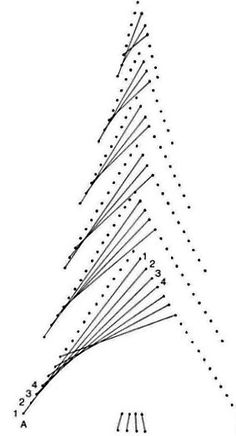 an image of a triangle with lines and dots on it