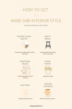 how to get the wabi sab interior style info graphic design webdeshop