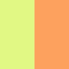 an orange and yellow color scheme with two different shades in the same area, one for each other