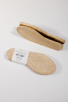 1 pair of espadrille soles made from jute, covered with rubber. Reuse Fabric, Beige Loafers, Custom Shoes Diy, Espadrilles Shoes, Diy For Men, Women's Espadrilles, Women Diy, Black Loafers, Diy Shoes