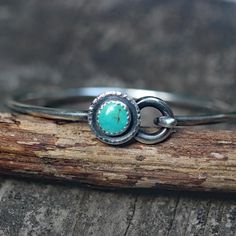 Rustic turquoise bracelet / sterling silver bangle bracelet / | Etsy Handmade Bangle For Everyday Use, Handmade Everyday Bangle, Bohemian Hand Forged Jewelry For Everyday Wear, Bohemian Hand Forged Jewelry For Everyday, Bohemian Hand Forged Everyday Jewelry, Everyday Bohemian Hand Forged Jewelry, Bohemian Turquoise Sterling Silver Bracelet, Bohemian Hand Wrapped Silver Bangle, Bohemian Stackable Everyday Jewelry