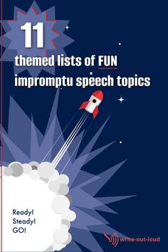 the cover of 11 themed lists of fun and important speech topics