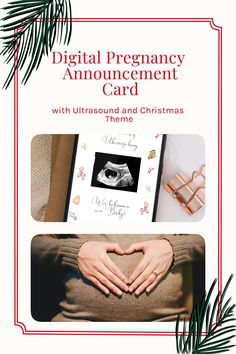 Pregnancy Reveal Card for Christmas Creative Holiday Cards, Holiday Card Ideas, Announce Pregnancy, Surprise Pregnancy Announcement, Pregnancy Announcement Ideas, Digital Christmas Cards, Pregnancy Announcement Cards, Christmas Pregnancy Announcement