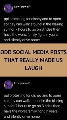 three different types of social media posts with the caption that reads,'odd social media posts that really made us laugh '