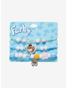 Furby Charms Bracelet Set | Hot Topic Trendy Plastic Jewelry For Friendship, Location Icon, Detailed Jewelry, Charms Bracelet, Show Off, Dream Wardrobe, Hot Topic, Bracelet Set, Jewelry Collection