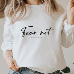 Fear Not, Simple Tshirt Design, Spiritual Svg, Aunt Onesie, Boss Shirts, Tree Png