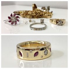 Redesigned Wedding Rings After Divorce, Remodel Jewellery, Jewelry Remodeling, Jewelry Redesign, Repurpose Jewelry