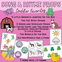 song and rhyme props for toddlers