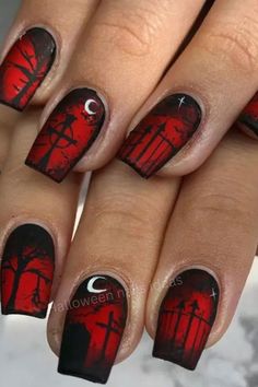 #ALineDresses #ElegantFashion #TimelessStyle #ChicDresses #FormalAttire #WeddingGuestOutfits #StylishGowns #PartyDressIdeas #AestheticOutfits #ClassicFashion Gel Nails Gothic, Halloween Foil Nails, Halloween Blooming Gel Nails, Stephen King Nails, Grave Nails, The Shining Nails, Exorcist Nails, Dracula Nails, Michael Myers Nails