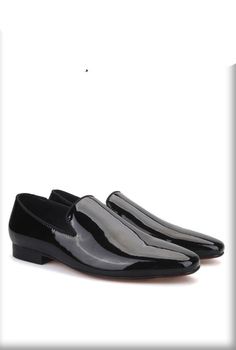 Sleek Black Slip-ons With Rubber Sole, Slip-on Black Loafers For Galas, Sleek Black Patent Leather Loafers, Black Slip-on Loafers For Galas, Black Slip-on Loafers For Formal Events, Modern Black Oxfords For Galas, Black Semi-formal Slip-ons With Rubber Sole, Semi-formal Black Slip-ons With Rubber Sole, Black Slip-on Loafers For Semi-formal Occasions