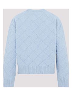 Stay warm and stylish in this crew-neck wool sweater. The woven pattern and ribbed edges add a touch of texture to this cozy and versatile piece. Made with 95% wool and 4% polyamide, it's the perfect addition to your cold-weather wardrobe. Woven pattern Ribbed edges 95% wool, 4% polyamide | Bottega Veneta Women's Crew-Neck Wool Sweater in Light Blue | Size XS | 753728V36Y0 Color 4225 Woven Pattern, Balenciaga Designer, Wool Sweater, Wool Sweaters, Bottega Veneta, Stay Warm, Cold Weather, Light Blue, Louis Vuitton