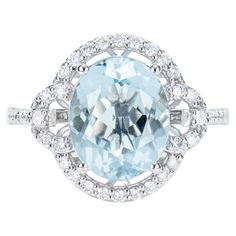 This collection features an array of aquamarines with an icy blue hue that is as cool as it gets! Accented with White Diamonds these Rings are made in white gold and present a classic yet elegant look. Aquamarine Elegant Ring in 18Karat Whtie Gold with White Diamond. Aquamarine: 3.26 carat, 11X9mm size, Oval shape. White Diamond: 0.335 carat, 1.30mm size, round shape, G color, VS clarity. Gold: 4.611g, 18Karat White Gold. R1432 Formal Light Blue Aquamarine Diamond Ring, Luxury Aquamarine Diamond Ring With Prong Setting, Luxury White Gold Ring With Aquamarine, Luxury White Gold Aquamarine Ring, Luxury Light Blue Ring With Brilliant Cut, Luxury Light Blue Brilliant Cut Ring, Luxury Light Blue Aquamarine Rings, Oval Aquamarine Diamond Ring In White Gold, White Gold Brilliant Cut Aquamarine Rings