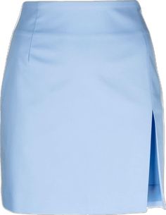 Baby Blue Skirt, Plastic Skirt, Light Blue Skirts, Closet Tour, Blue Crafts, Blue Mini Skirt, Skirt Fits, Blue Skirt, Fitted Skirt