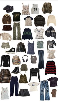 Different Aesthetic Clothes Styles, Style Change Ideas Clothes, Downtown Girl Must Haves, Call Outfits 2023, Cute But Simple Outfits, What To Wear When U Have Nothing To Wear, Clothing Aesthetic Types List, Vintagecore Outfits, Grungy Clothes