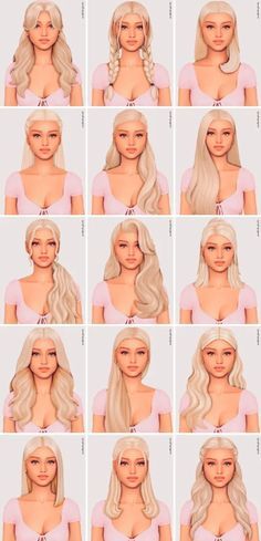 many different types of blonde hair for females