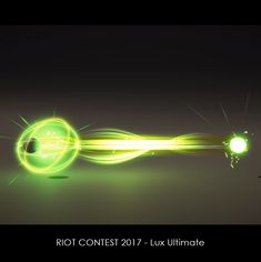 an image of a green light coming out of a hole in the ground with text that reads riot contest 2017 - l'ultimate