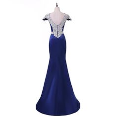 Royal Blue Mermaid Cap Sleeves Crystals Backless Long Evening Dress













If your size is way off the standard size chart, please refer to below information and send me your exact measurements.We strongly recommend that you have your measurements taken by a professional with your under wear on before buying any gown online. Please follow the measurement instructions, and measure yourself carefully. 

Note:

 
1. To choose standard size, please kindly indicate the US, UK or Europe Siz Blue Mermaid Gown For Banquet, Blue Mermaid Hem Evening Dress For Banquet, Elegant Blue Mermaid Hem Evening Dress, Blue Mermaid Evening Dress For Formal Occasions, Elegant Blue Mermaid Gown, Blue Mermaid Dress For Formal Occasions, Blue Mermaid Dress For Banquet, Blue Fitted Mermaid Dress With Fishtail, Fitted Royal Blue Evening Dress For Prom