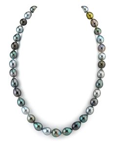 8-10mm Tahitian South Sea Multicolor Drop Pearl Necklace - AAAA Quality French Polynesian Islands, Polynesian Islands, Tahitian Pearl Necklace, Pearl Drop Necklace, Graduation Necklace, Buy Necklace, Black Jewelry, Tahitian Pearls, Pearl Gemstone