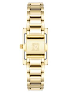 Enhance your wardrobe with this vintage-inspired timepiece, showcasing a bold rectangular case and adjustable metal bracelet. Metal Bracelet, Metal Bracelets, Gold Watch, Time Piece, Bracelet Watch, Vintage Inspired, Gold Tones, Bracelet, Wardrobe