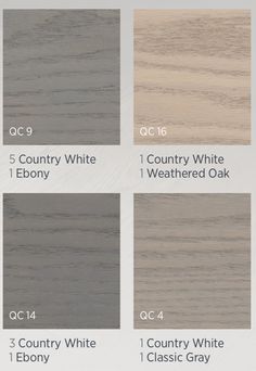 the different shades of wood that are available in various sizes and colors, including white, gray