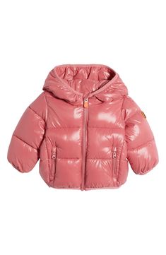 Baby will be prepared for cold weather in this cozy quilted puffer jacket that's water-resistant and hooded for supreme coverage. Front zip closure with chin guard Fixed hood Front zip pockets Water resistant Lined, with 100% polyester fill 100% nylon Machine wash, line dry Imported Duck Jacket, Blue Puffer Jacket, Blue Puffer, Hooded Puffer Jacket, Save The Duck, Girls Outerwear, Quilted Puffer Jacket, The Duck, Rash Guard