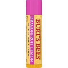 Burt’s Bees® Dragonfruit Lemon Lip Balm nourishes lips and delights the senses with a burst of sweet, tropical flavor. Infused with powerful antioxidant-rich fruit extracts and responsibly sourced Beeswax to richly moisturize and soften lips, the nourishing oils and butters will make your lips feel juicy, happy and healthy. Burts Bees Chapstick, Burts Bees Lip Balm, Fruit Du Dragon, Burts Bees Lip, Lip Balm Collection, Soften Lips, Pigmented Lips, Flavored Lip Balm, Healthy Skin Tips