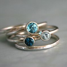 pretty Fine Jewelry Stackable Sapphire Jewelry, Stackable Sapphire Fine Jewelry, Fine Jewelry Sapphire Stackable Birthstone Rings, Fine Jewelry Sterling Silver Stackable Rings With Gemstone Accents, Blue Sapphire Stackable Gemstone Rings, Sterling Silver Stackable Rings With Gemstone Accents, Elegant Stackable Blue Topaz Ring, Blue Sapphire Stackable Rings With Gemstones, Blue Sapphire Stackable Birthstone Ring